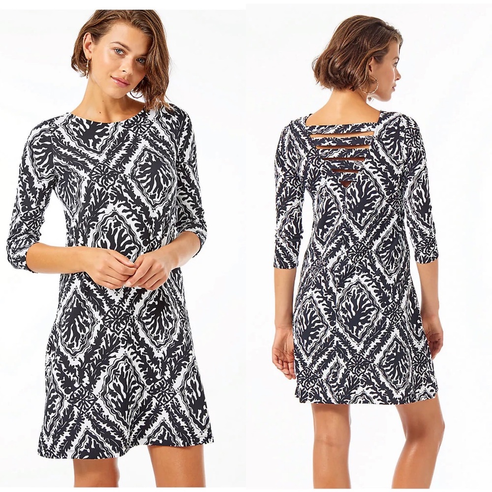 Lilly Pulitzer Ophelia Dress Onyx Reef Madness